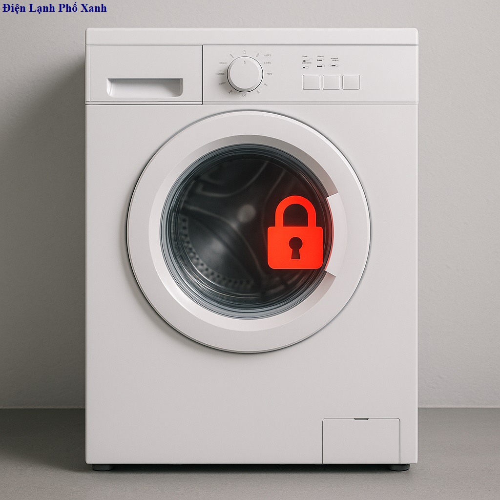 máy giặt cửa ngang không mở được cửa Điện lạnh Phố Xanh