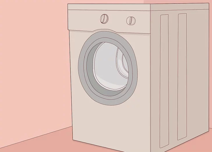Máy giặt đặt nơi bằng phẳng không ghồ ghề