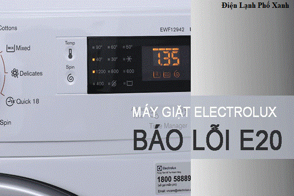 Máy giặt Electrolux báo lỗi E20 