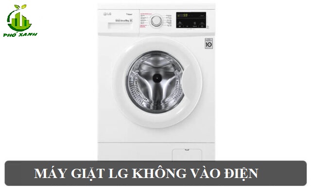 máy giặt lg không vào điện