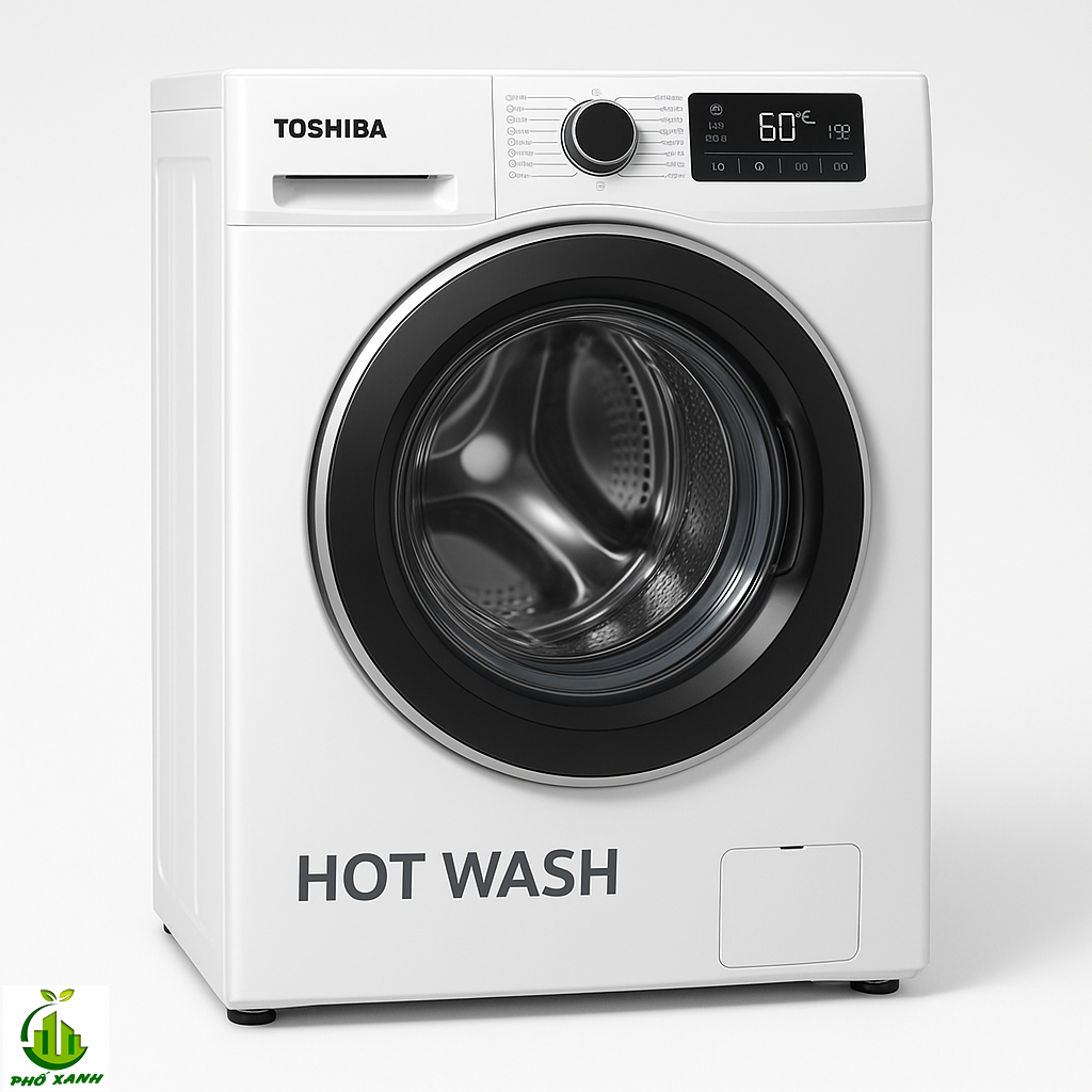 máy giặt nước nóng toshiba
