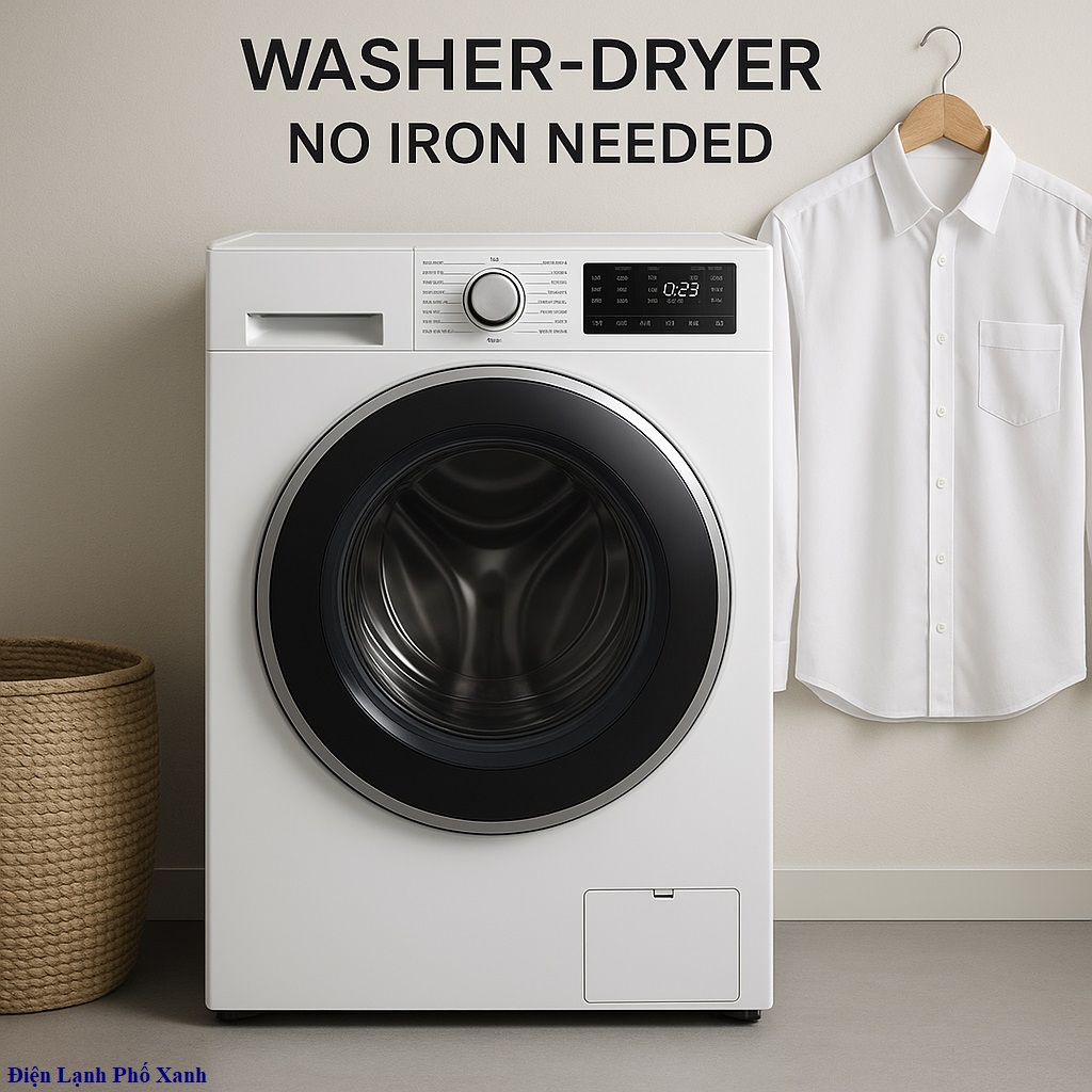 máy giặt sấy không cần ủi Điện lạnh Phố Xanh