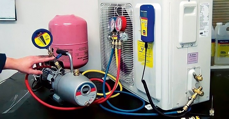 Máy lạnh thiếu gas hoặc hết gas là một trong những nguyên nhân chính làm máy lạnh nháy đèn liên tục