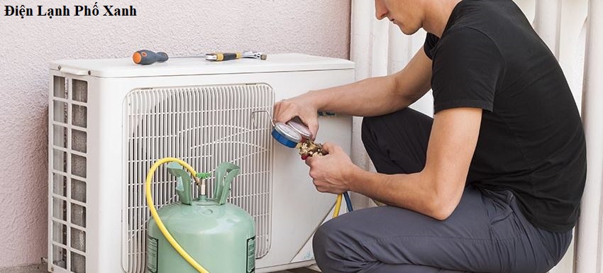 máy lạnh bị rò rỉ gas - Điện lạnh Phố Xanh