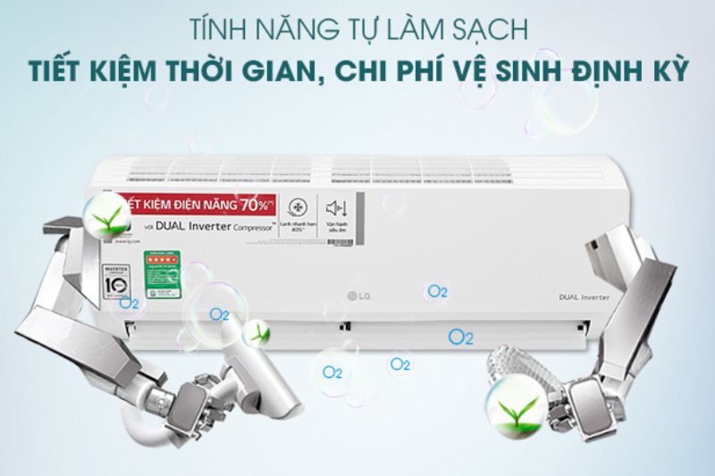 máy lạnh lg tự làm sạch