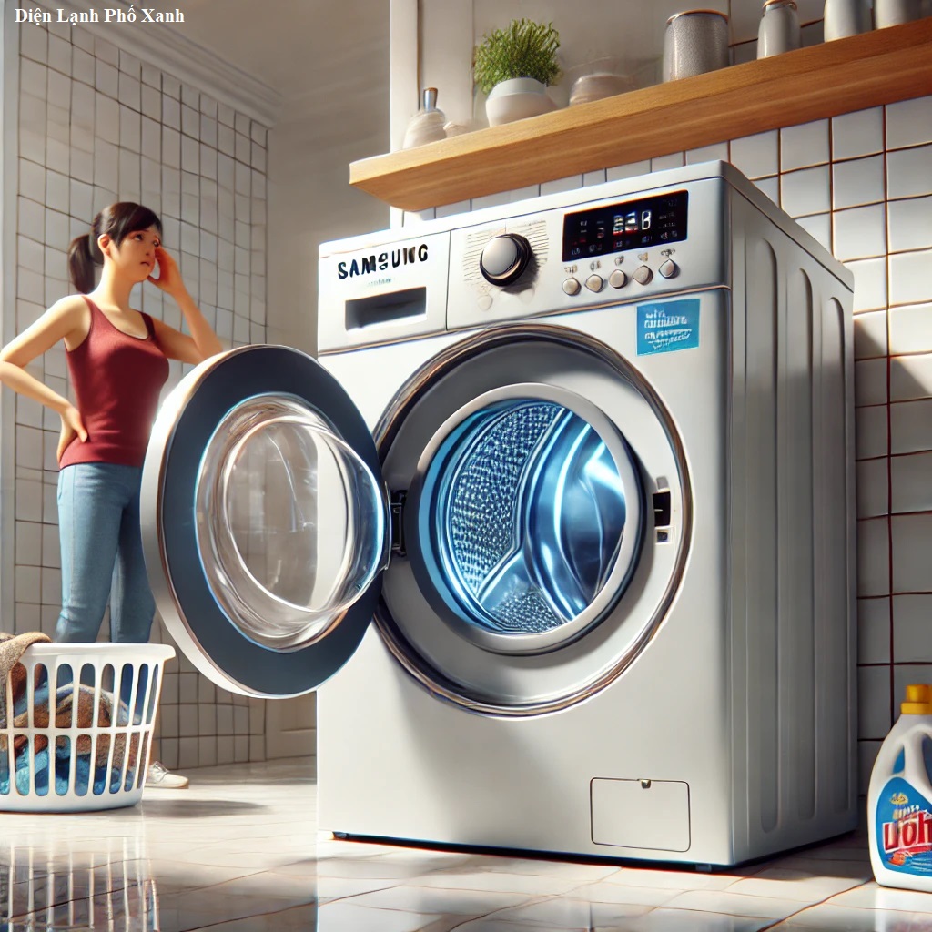 máy giặt samsung cửa ngang không mở được cửa Điện lạnh Phố Xanh