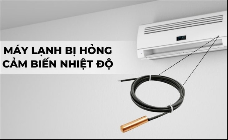 Bộ phận cảm biến nhiệt độ bị hỏng là một trong những nguyên nhân làm máy lạnh Samsung hiện lỗi EL01