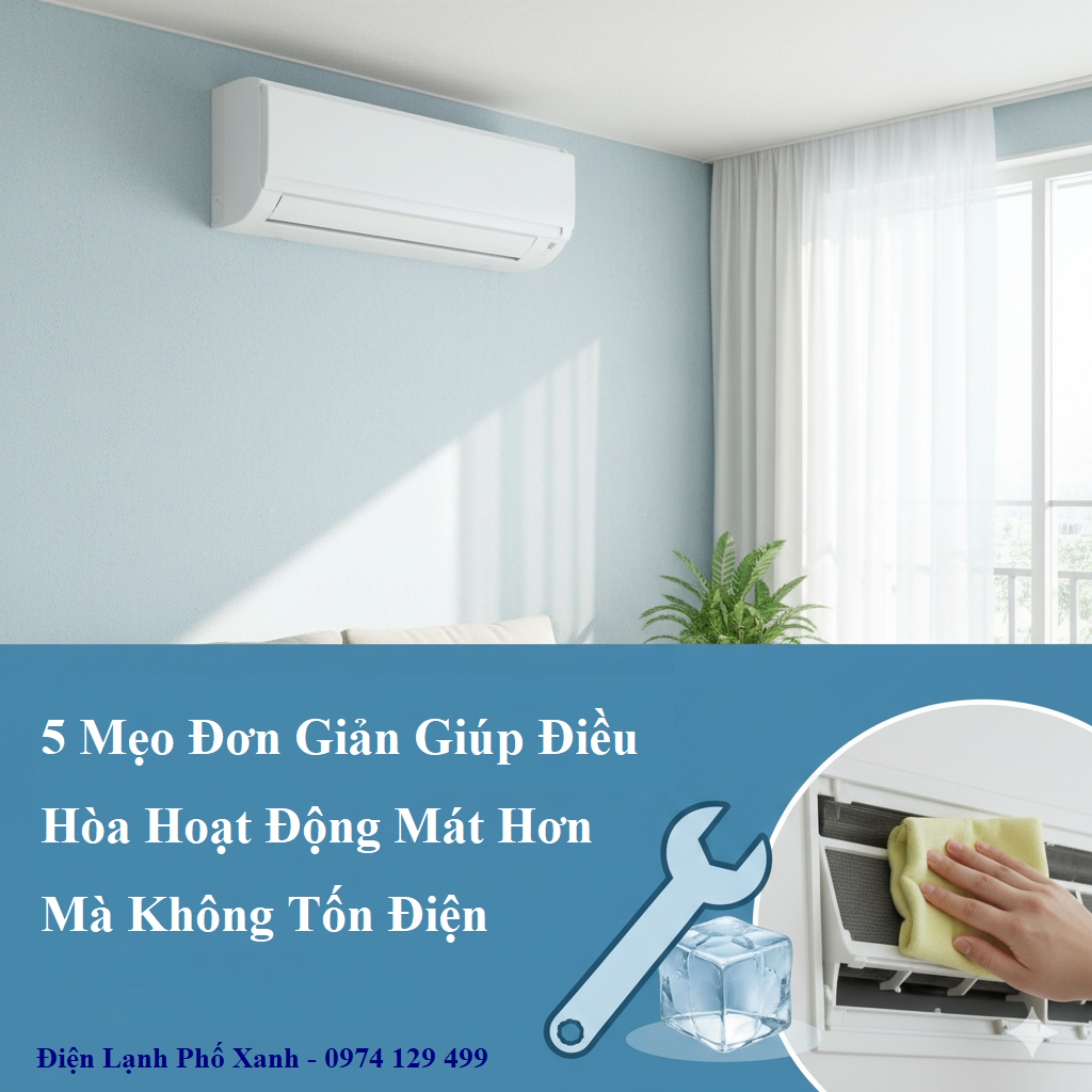 5 Mẹo đơn giản giúp điều hòa hoạt động mát hơn mà không tốn điện