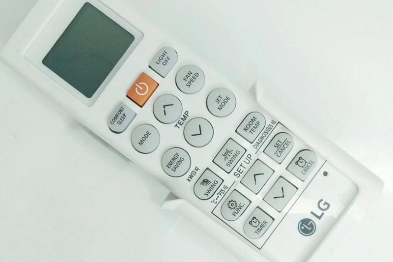 remote lg không hiện số