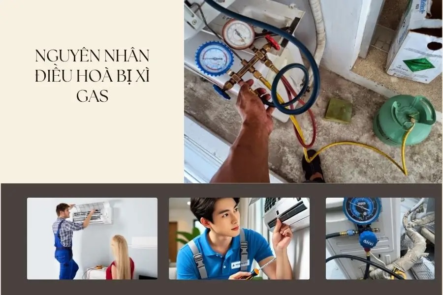 Nguyên nhân khiến điều hoà bị xì gas