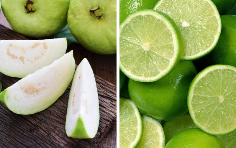 Ổi có lượng vitamin C cao hơn chanh đáng kể.