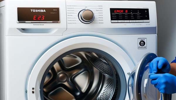 Lỗi E23 máy giặt Toshiba - Nguyên nhân và cách sửa