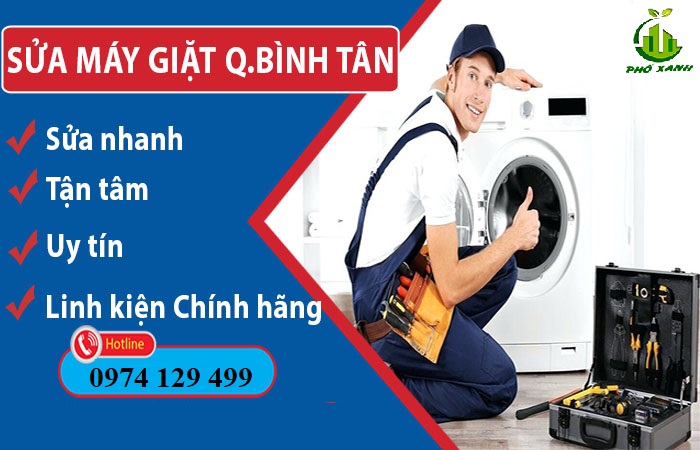 Sửa máy giặt Quận Bình Tân - Điện Lạnh Phố Xanh