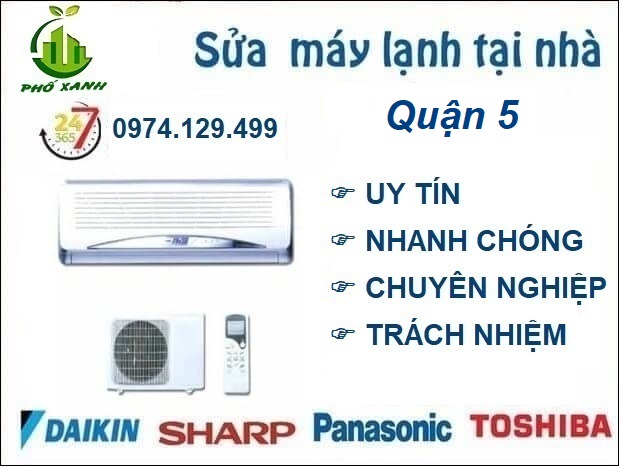 Sửa máy lạnh Quận 5 tận nơi