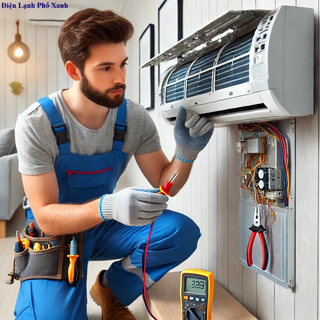 sửa máy lạnh - Điện Lạnh Phố Xanh