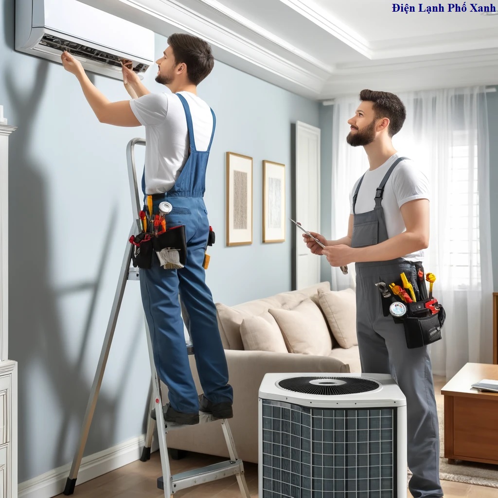 Sửa máy lạnh Quận Gò Vấp - Điện lạnh Phố Xanh