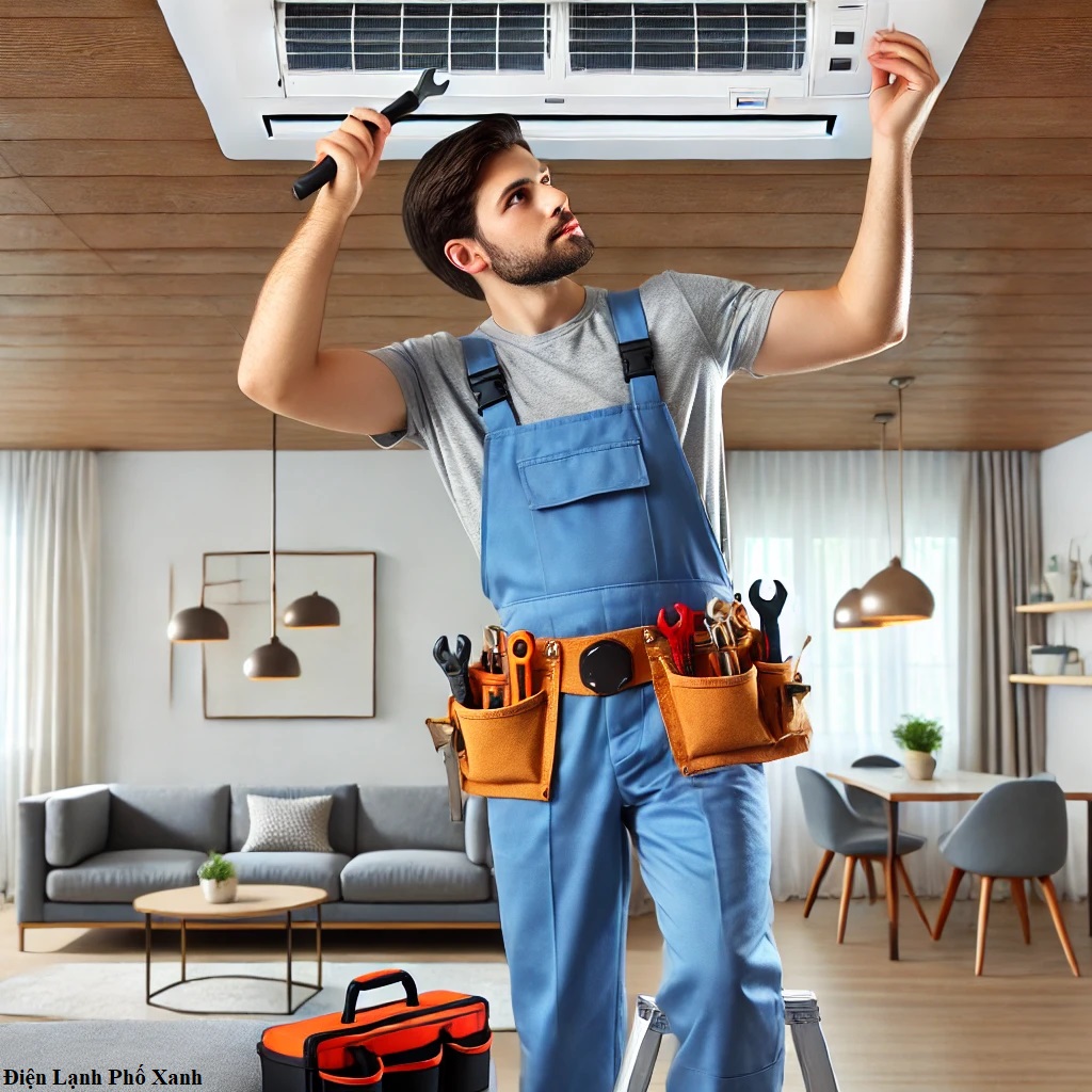 Sửa máy lạnh quận 5 - Điện lạnh Phố Xanh