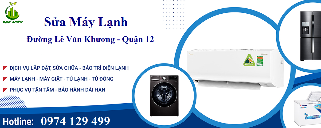 sửa máy lạnh đường lê văn khương,quận 12