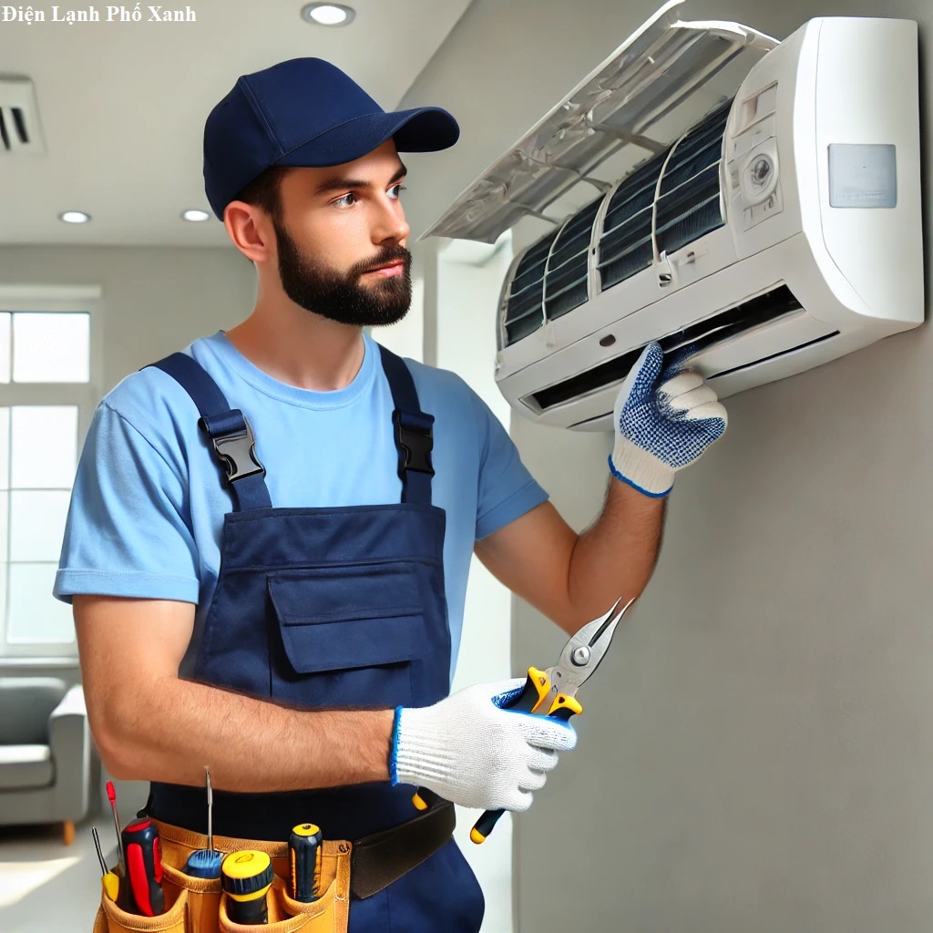 Sửa máy lạnh quận 7 - Điện lạnh Phố Xanh