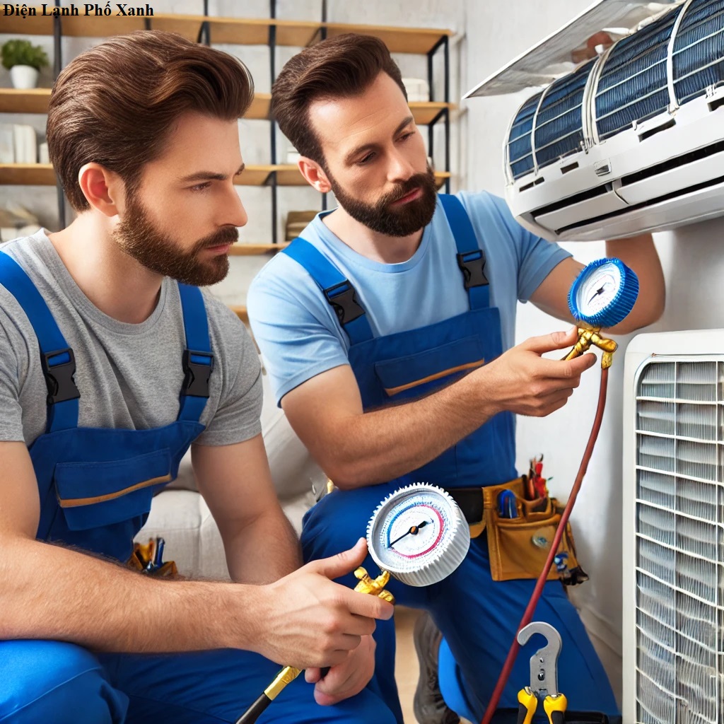 Sửa máy lạnh quận Bình Thạnh - Điện lạnh Phố Xanh