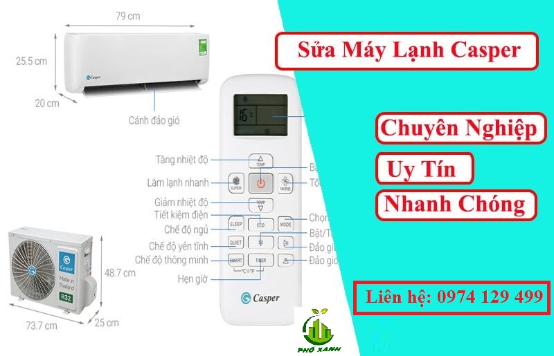 Sửa máy lạnh Casper uy tín tại TPHCM