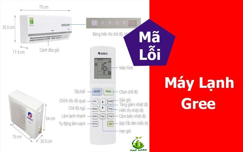 Sửa máy lạnh Gree đắt không? Bảng mã lỗi máy lạnh Gree mới nhất