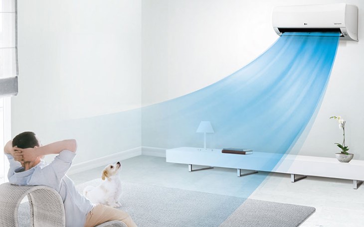 Cánh đảo gió máy lạnh giúp tăng diện tích làm mát và điều hòa không khí trong phòng