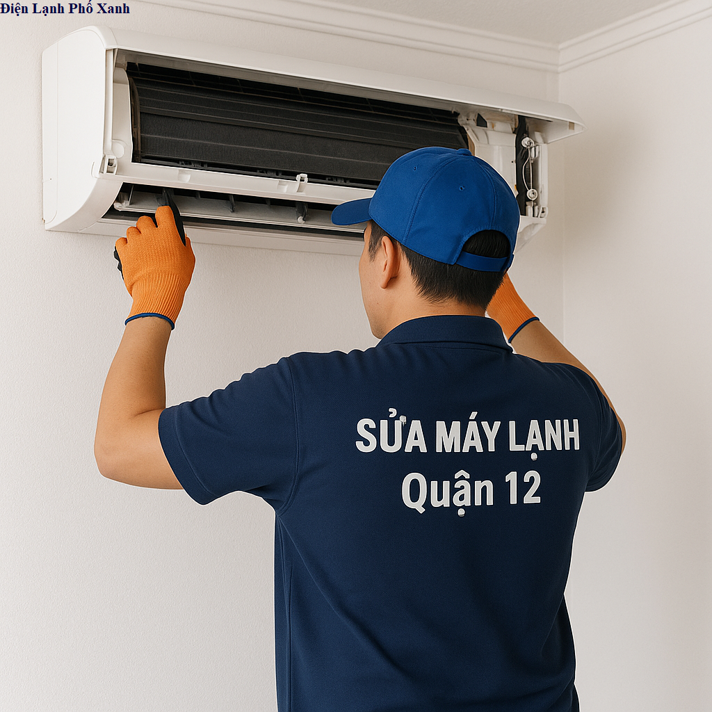 Sửa máy lạnh văn phòng, cửa hàng Quận 12