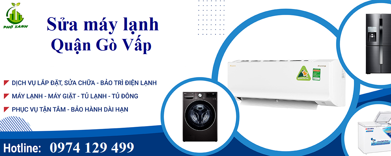 Vệ sinh, sửa máy lạnh quận Gò Vấp của Điện Lạnh Phố Xanh