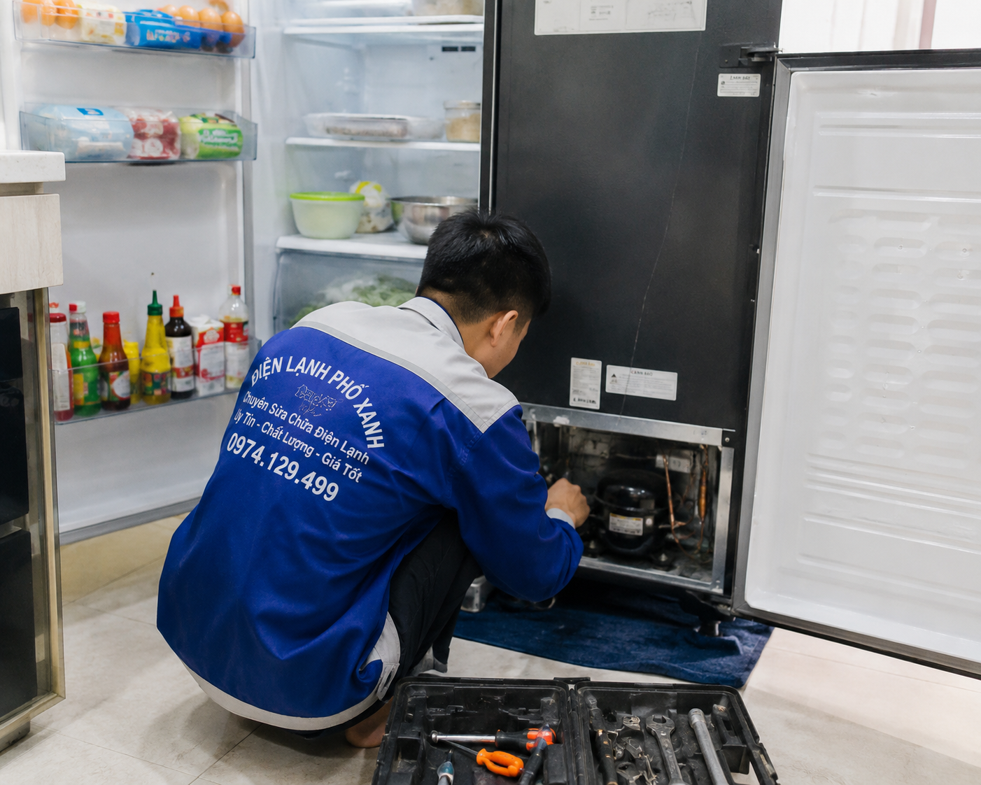 Sửa tủ lạnh tại nhà uy tín – Điện Lạnh Phố Xanh