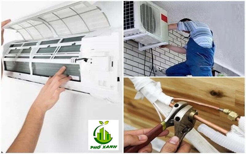 Tháo lắp máy lạnh Sharp 