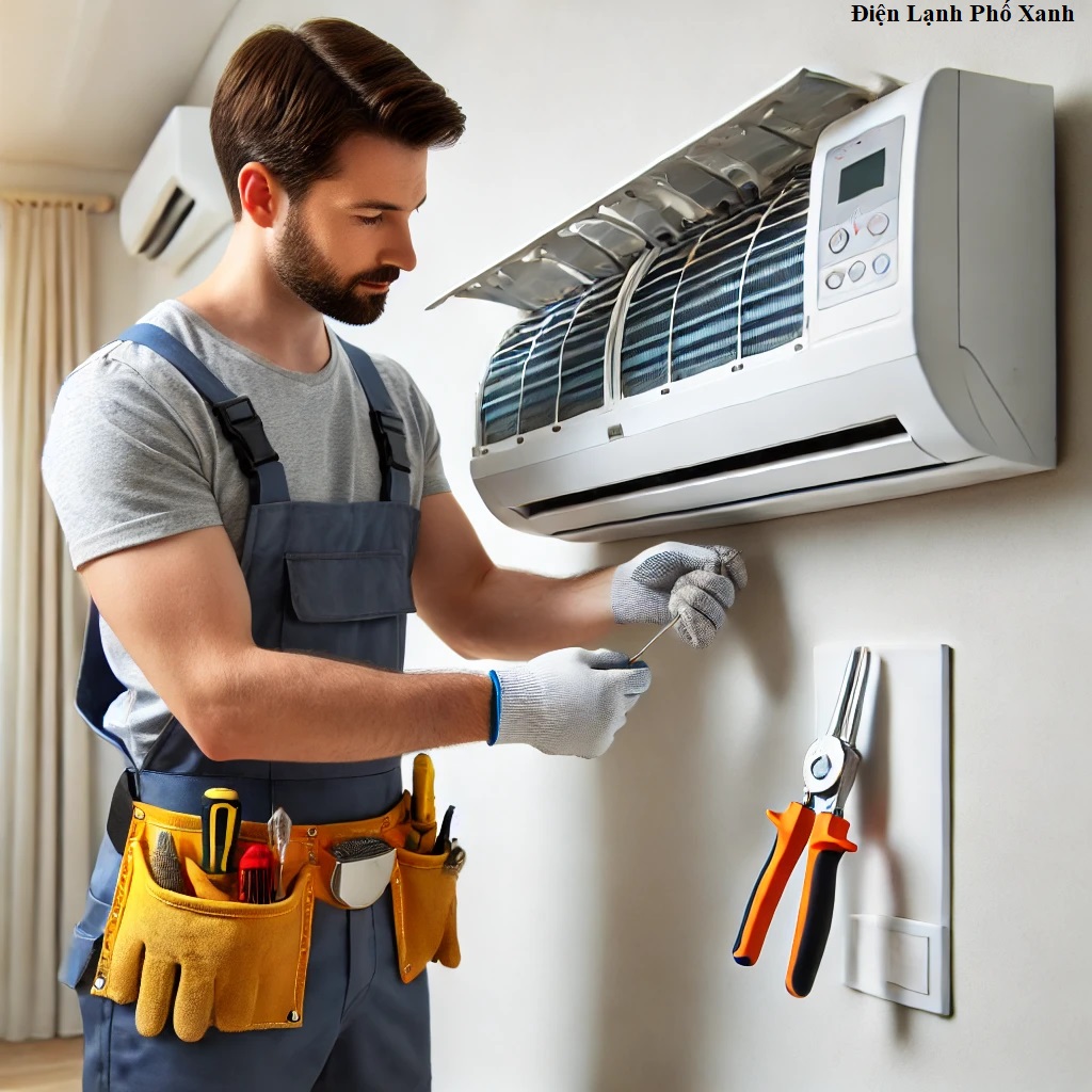 tháo lắp máy lạnh Quận 1 - Điện Lạnh Phố Xanh