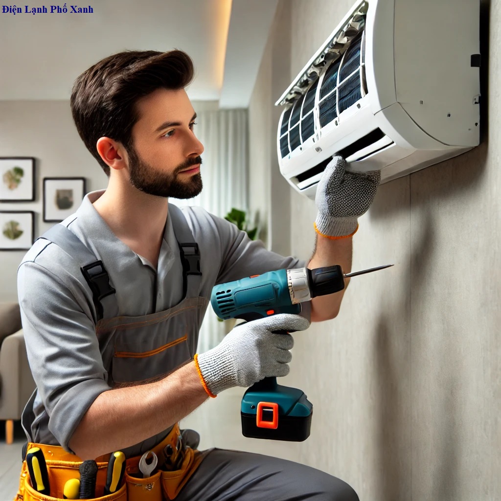 tháo lắp máy lạnh Quận 9 - Điện Lạnh Phố Xanh