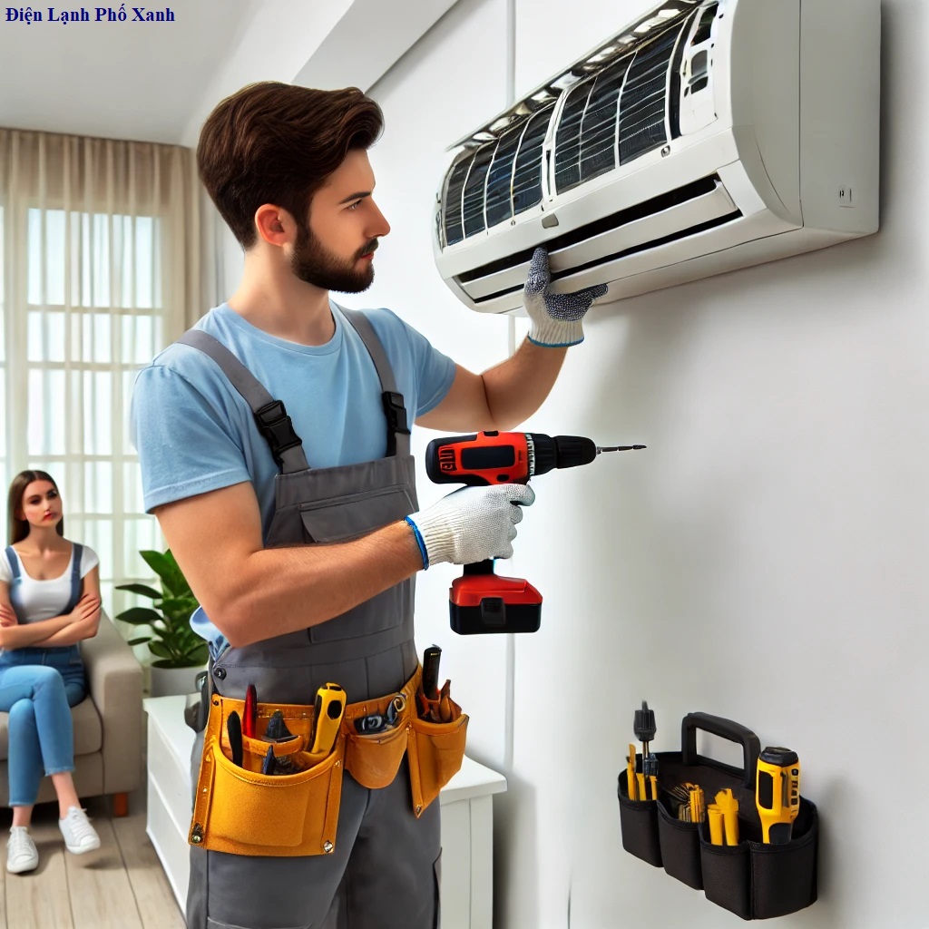 tháo lắp máy lạnh Quận Bình Thạnh - Điện Lạnh Phố Xanh