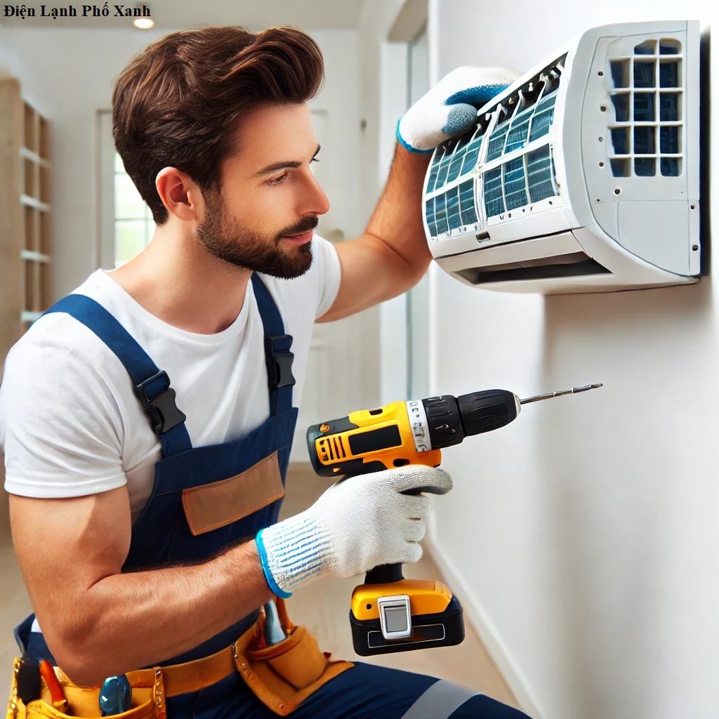 tháo lắp máy lạnh Quận 2 - Điện Lạnh Phố Xanh