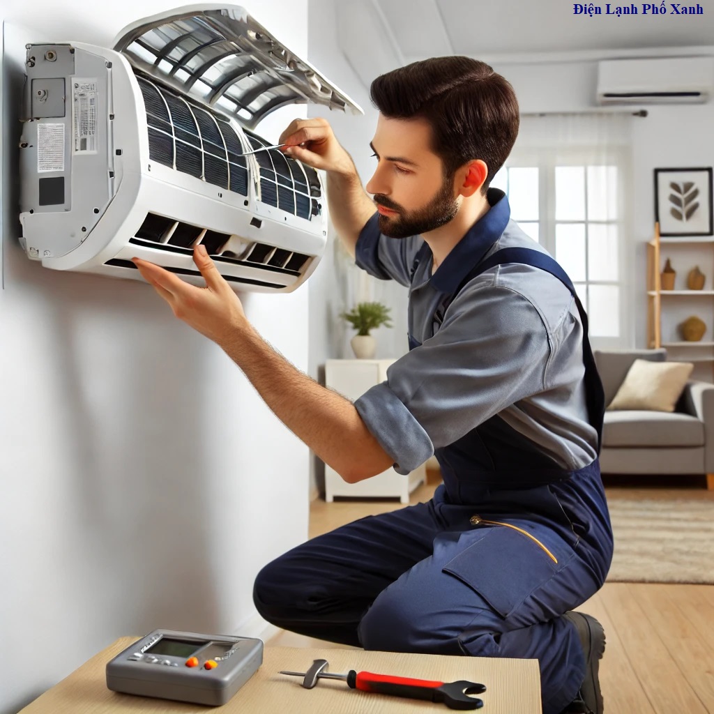 tháo lắp máy lạnh Quận 5 - Điện Lạnh Phố Xanh
