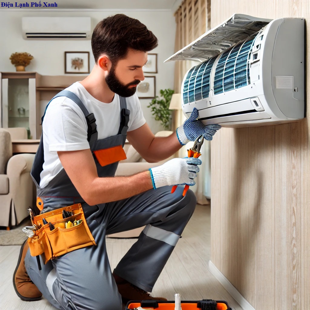 tháo lắp máy lạnh Quận 6 - Điện Lạnh Phố Xanh