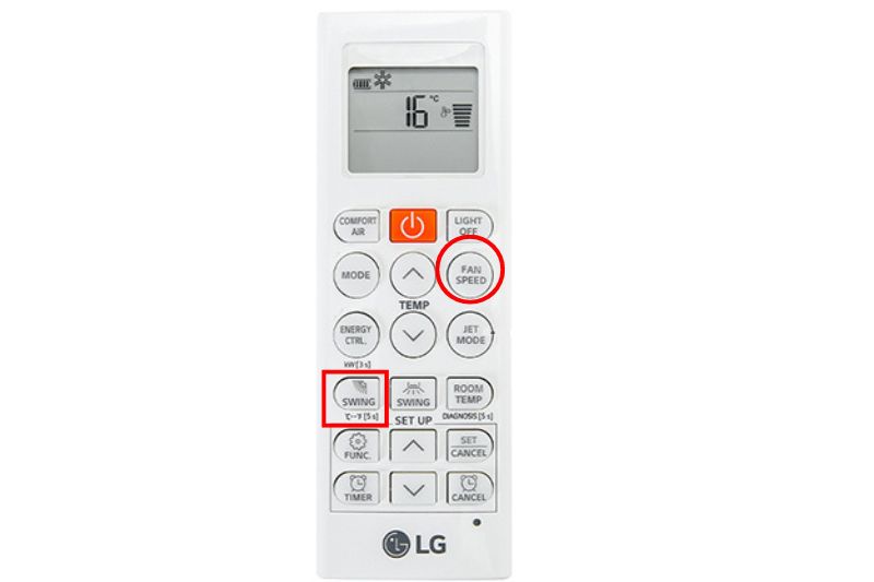 fan speed máy lạnh lg