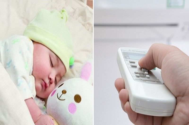 Trẻ sốt có nên nằm máy lạnh không?
