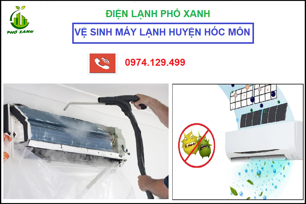 Vệ sinh máy lạnh Huyện Hóc Môn