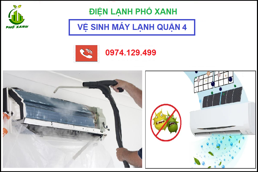 Vệ sinh máy lạnh Quận 4