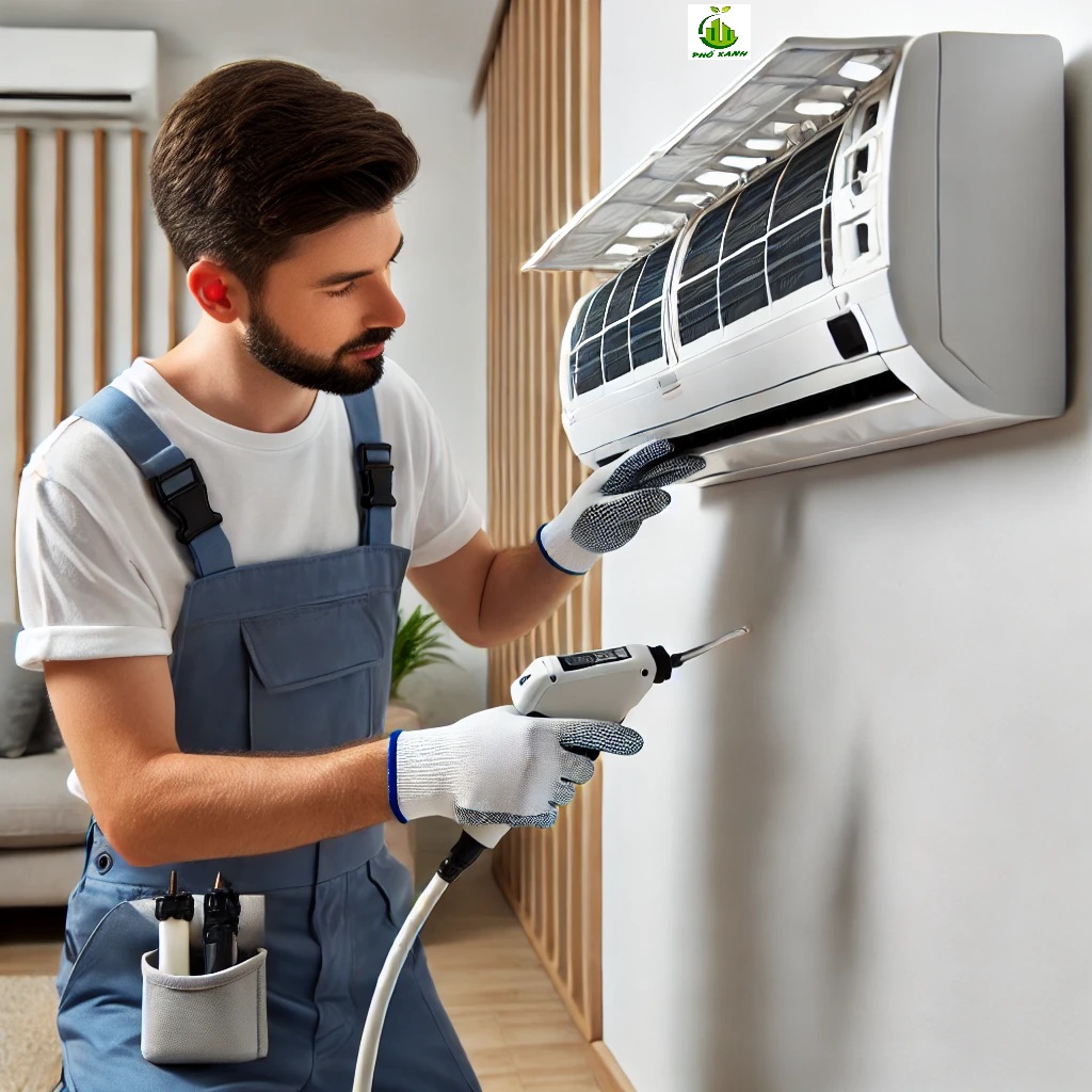 vệ sinh máy lạnh Quận 1 - Điện Lạnh Phố Xanh