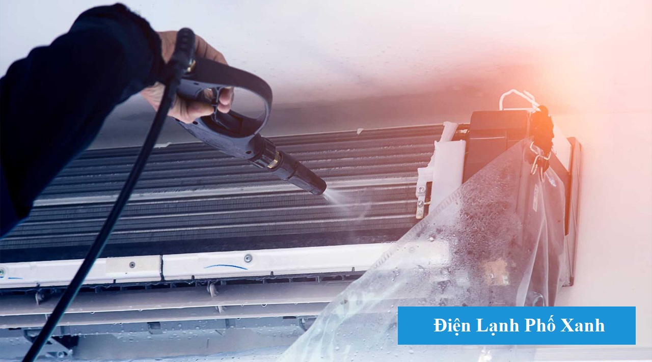 Vệ sinh máy lạnh khu dân cư An Sương 