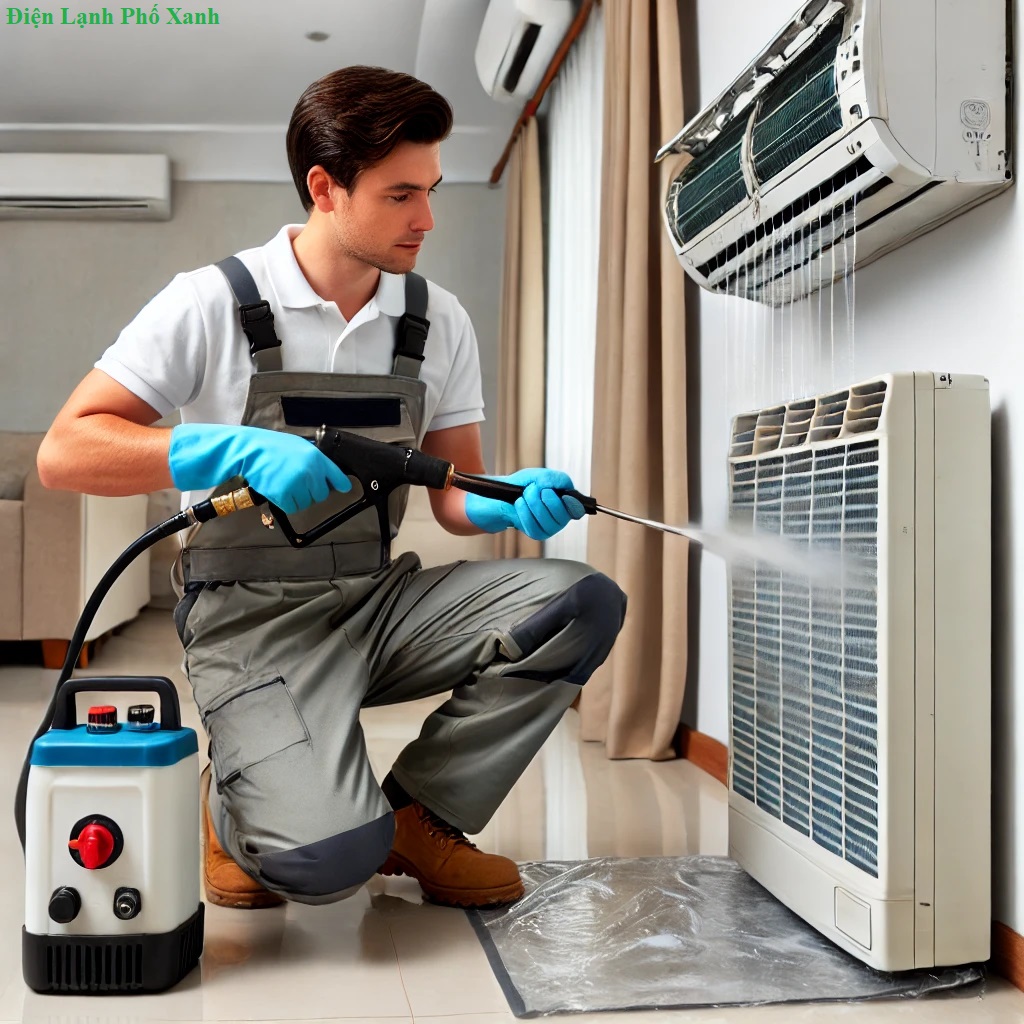 vệ sinh máy lạnh Quận 3 - Điện Lạnh Phố Xanh