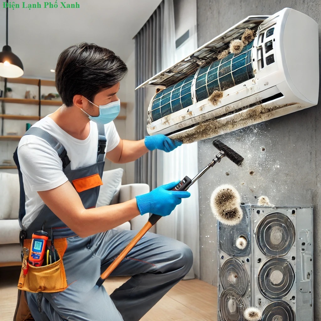 vệ sinh máy lạnh Quận Bình Thạnh - Điện Lạnh Phố Xanh