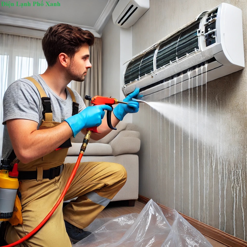 vệ sinh máy lạnh Quận 9 - Điện Lạnh Phố Xanh