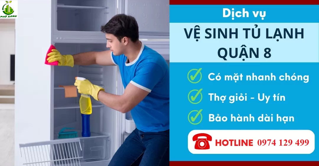 Vệ sinh tủ lạnh quận 8