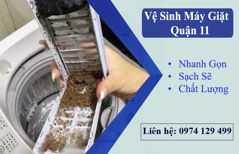 Vệ sinh máy giặt chung cư Quận 11