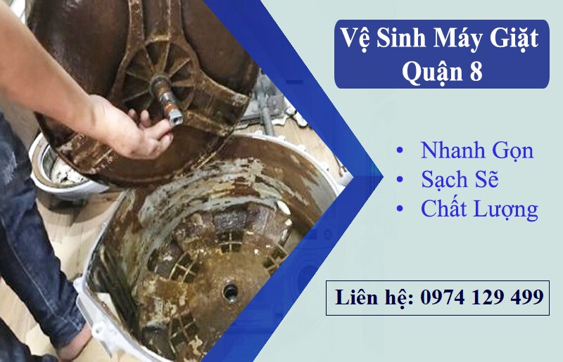 Vệ sinh máy giặt chung cư Quận 8