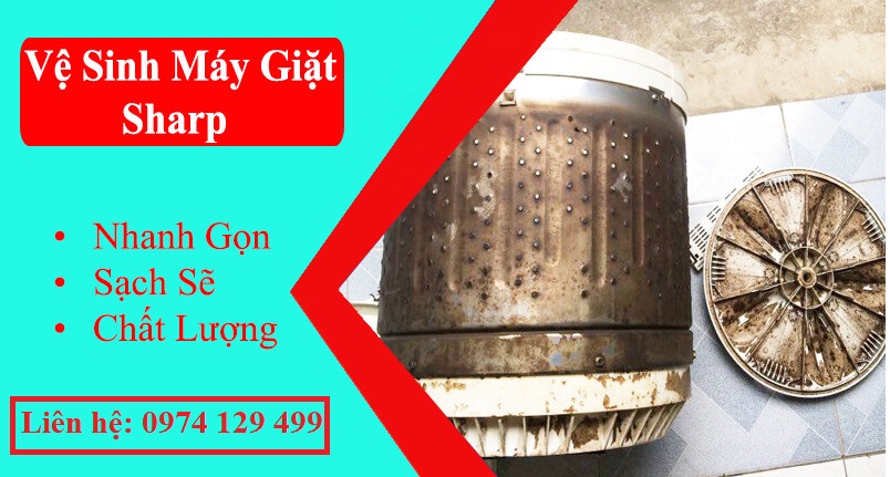 Vệ sinh máy giặt Sharp tại nhà TP.HCM